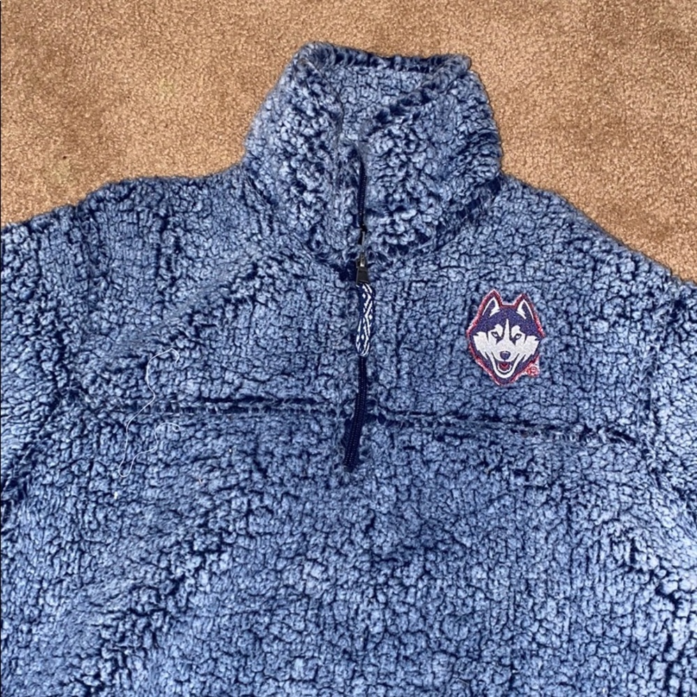 UCONN huskies sherpa jacket